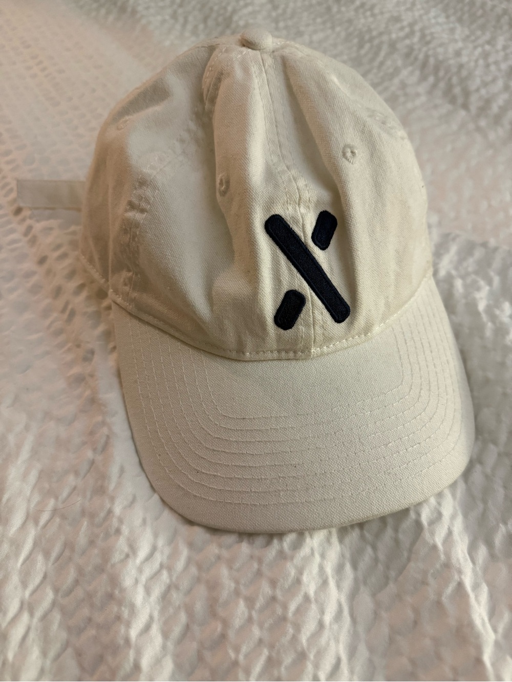 Alex Mill x Canvas Field Cap In White Adjustable Strap Dad Hat Cotton